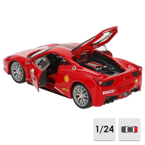Carro Metal Ferrari 1:24 Racing 458 Challenge 2