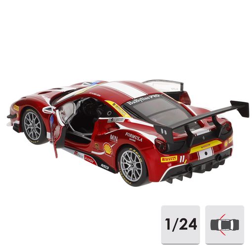 Carro Metal Ferrari 1:24 Racing 458 Challenge 2