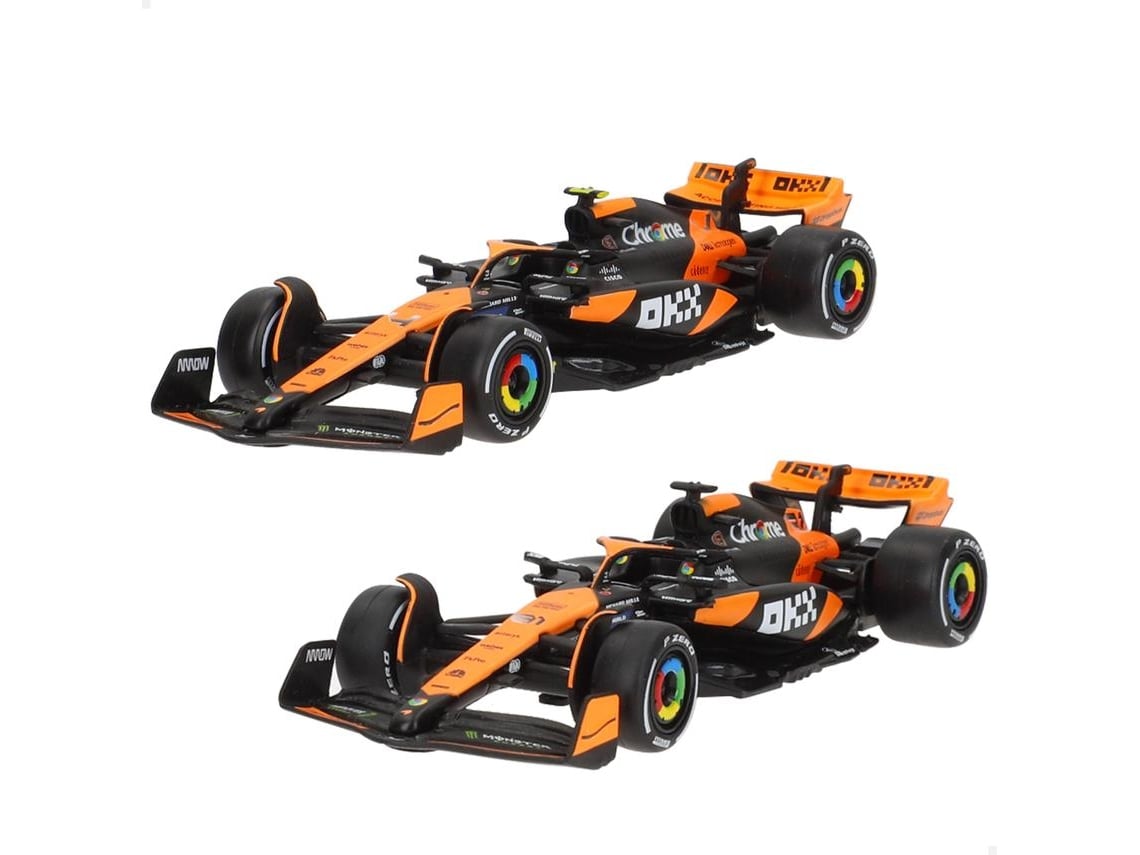 Imagem 0 de Conjunto De 2 Carros Modelo F1 2024 Mclaren Mcl38 Piastri E Norris 1:43