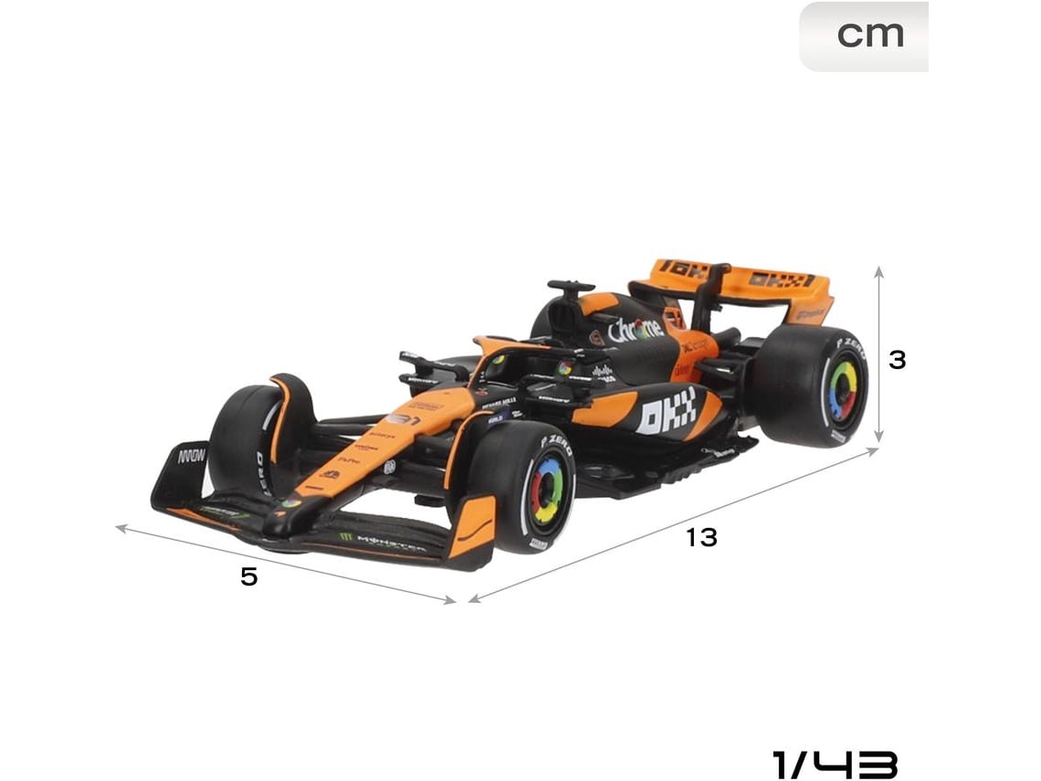 Conjunto De 2 Carros Modelo F1 2024 Mclaren Mcl38 Piastri E Norris 1:43 4