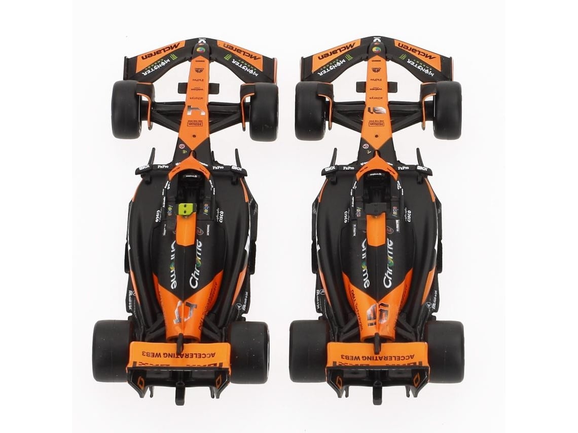 Conjunto De 2 Carros Modelo F1 2024 Mclaren Mcl38 Piastri E Norris 1:43 6
