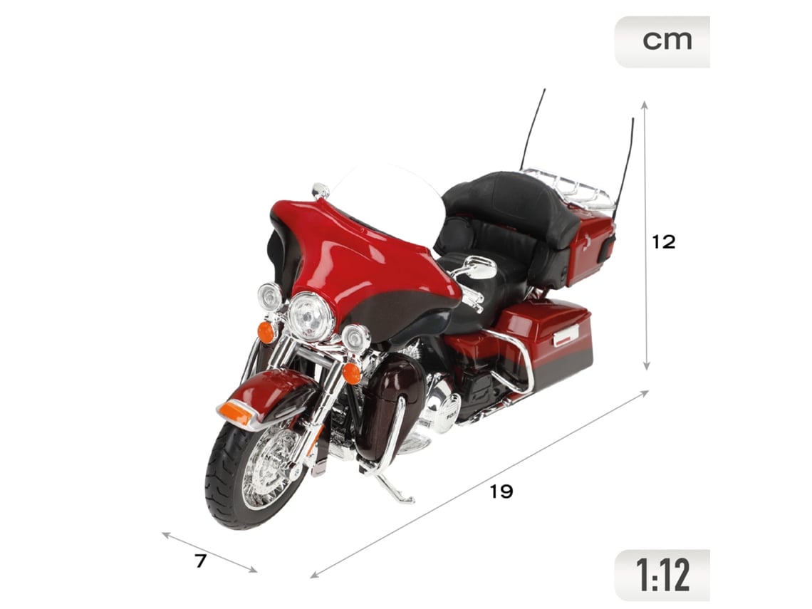 Mota Harley Davidson 2013 Electra Glide Modelo Escala 1:12 4