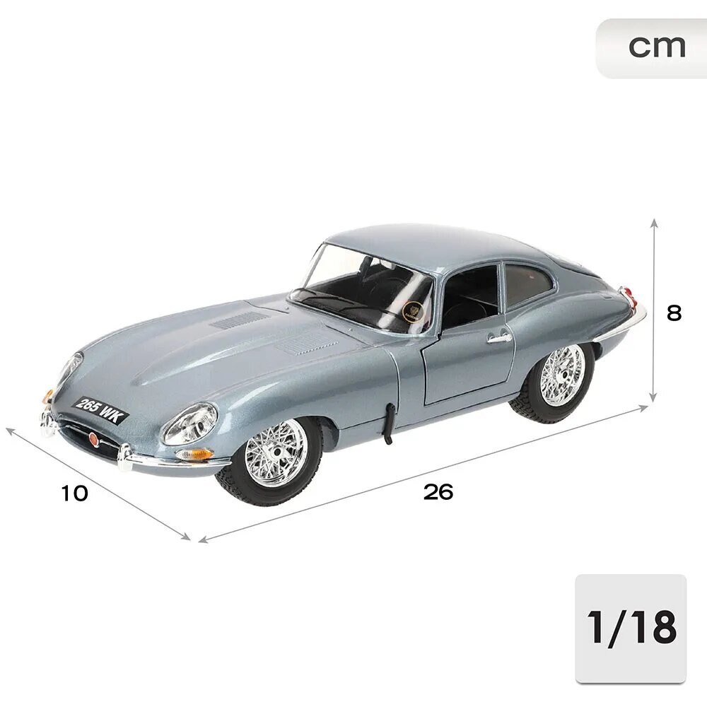 Carro de Metal 1:18 GT Jaguar E-type Coupé 1961 3