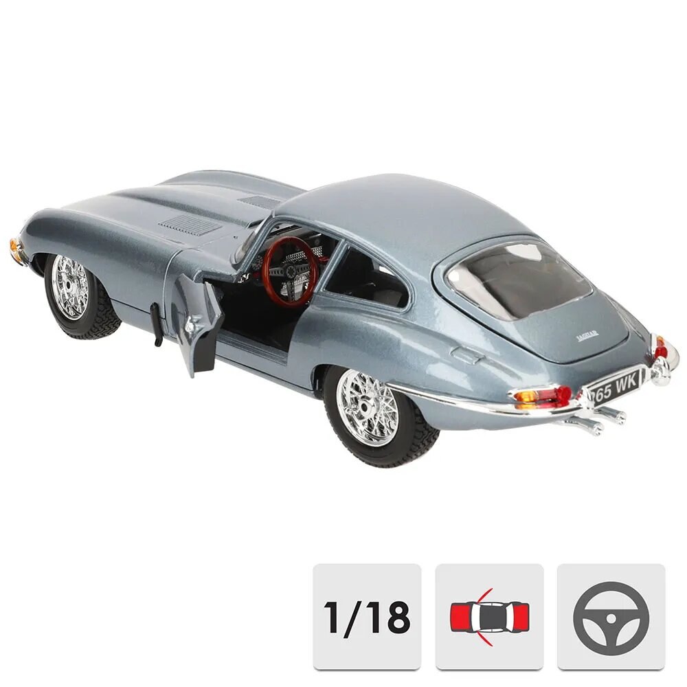 Carro de Metal 1:18 GT Jaguar E-type Coupé 1961 4
