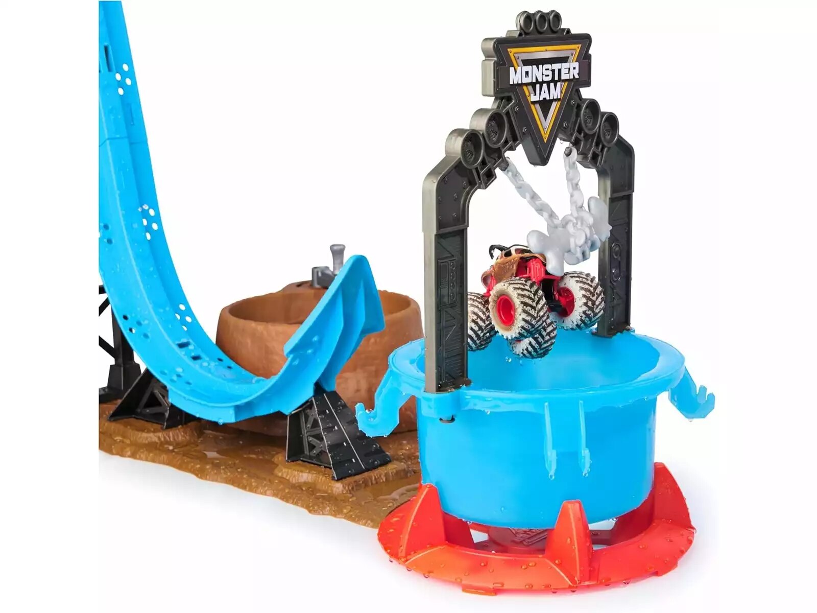 Monster Jam Mud Blasters Dunk Tank com Veículo Exclusivo Monster Mutt Dalmatian 3