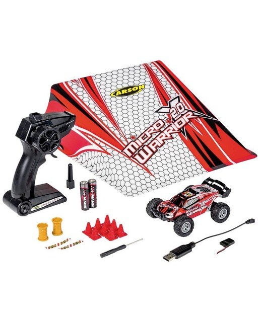 Imagem 0 de Carson RC Sport 404225 Micro X-Warrior 2.0 1:32 RC modelo carro para iniciantes Electric Buggy Incl. baterias e carregador
