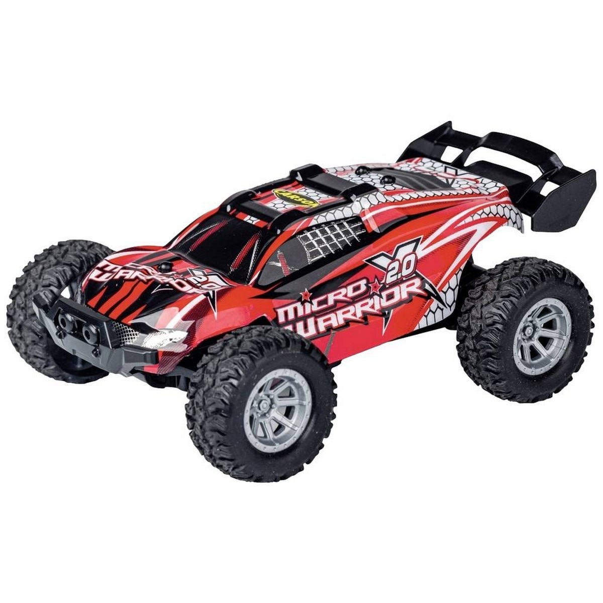 Carson RC Sport 404225 Micro X-Warrior 2.0 1:32 RC modelo carro para iniciantes Electric Buggy Incl. baterias e carregador 4