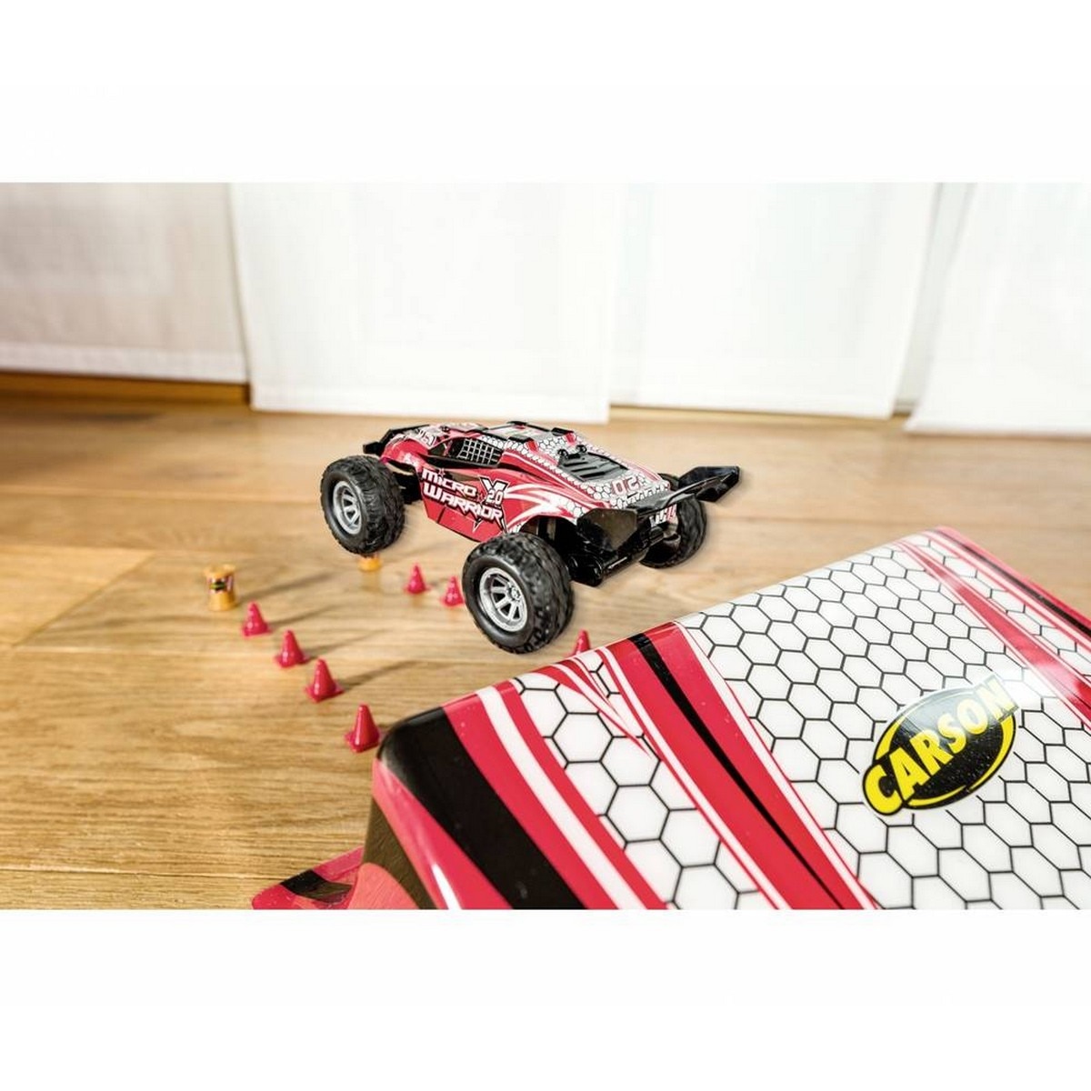 Carson RC Sport 404225 Micro X-Warrior 2.0 1:32 RC modelo carro para iniciantes Electric Buggy Incl. baterias e carregador 8