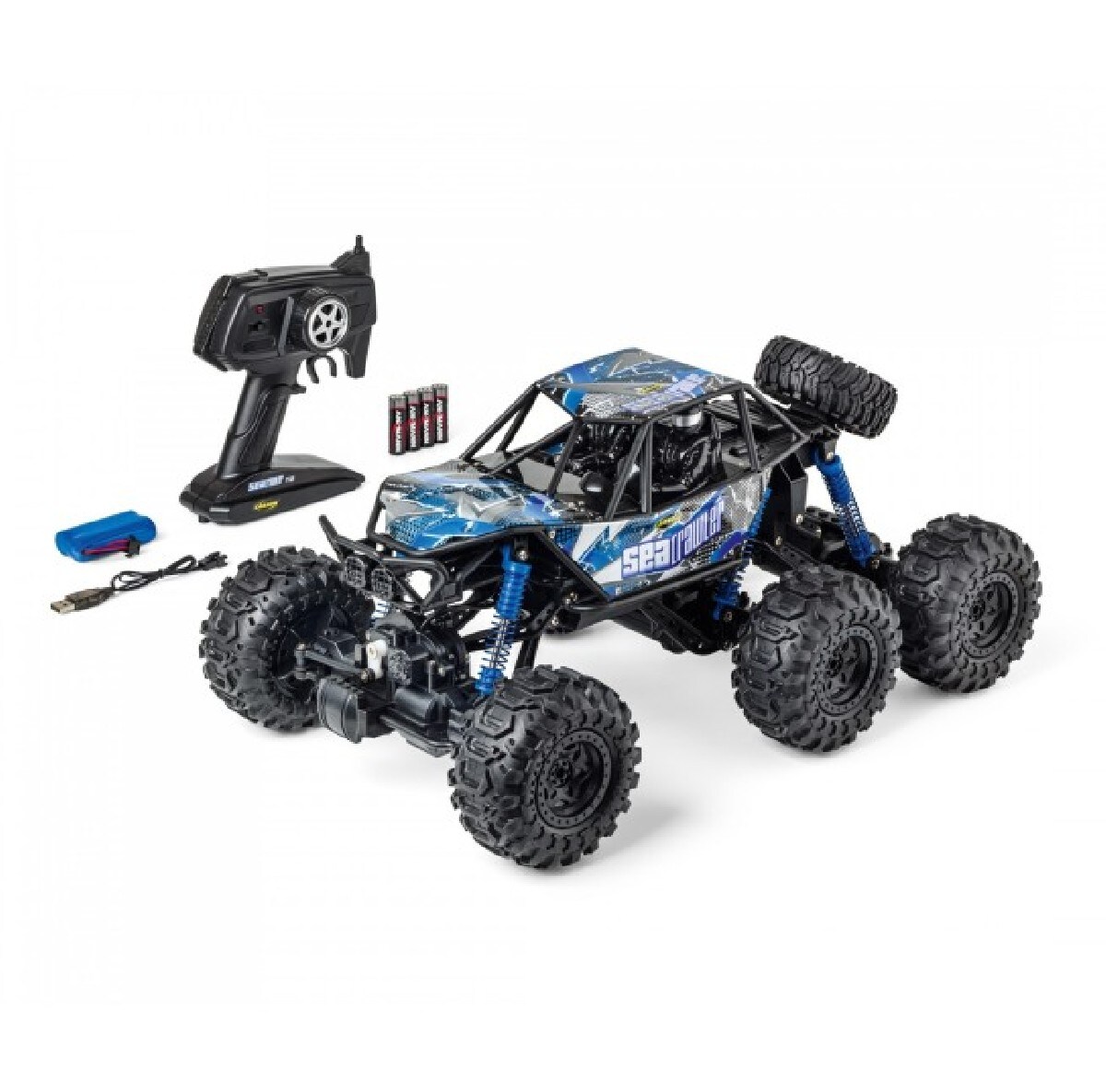 Veículo Anfíbio Sea Crawler 6x6 100% RTR – Blue 2