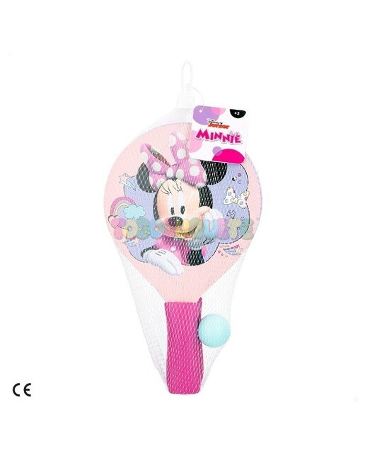 Conjunto de Raquetes de Paria Minnie em Madeira 1