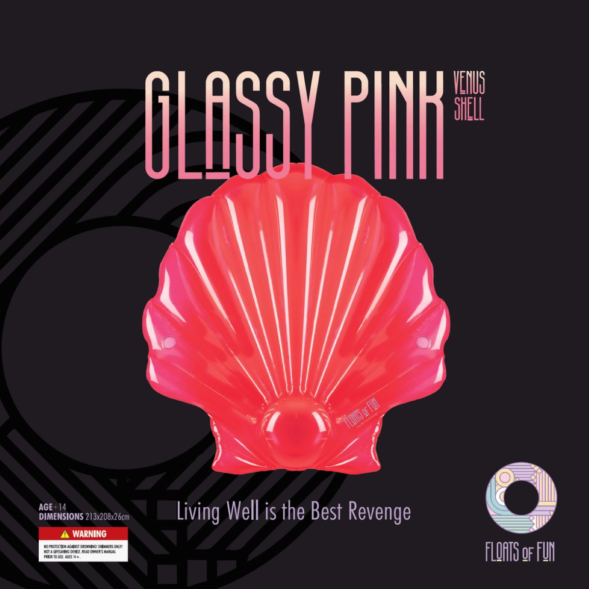 Glassy Pink Venus Shell FL05 4