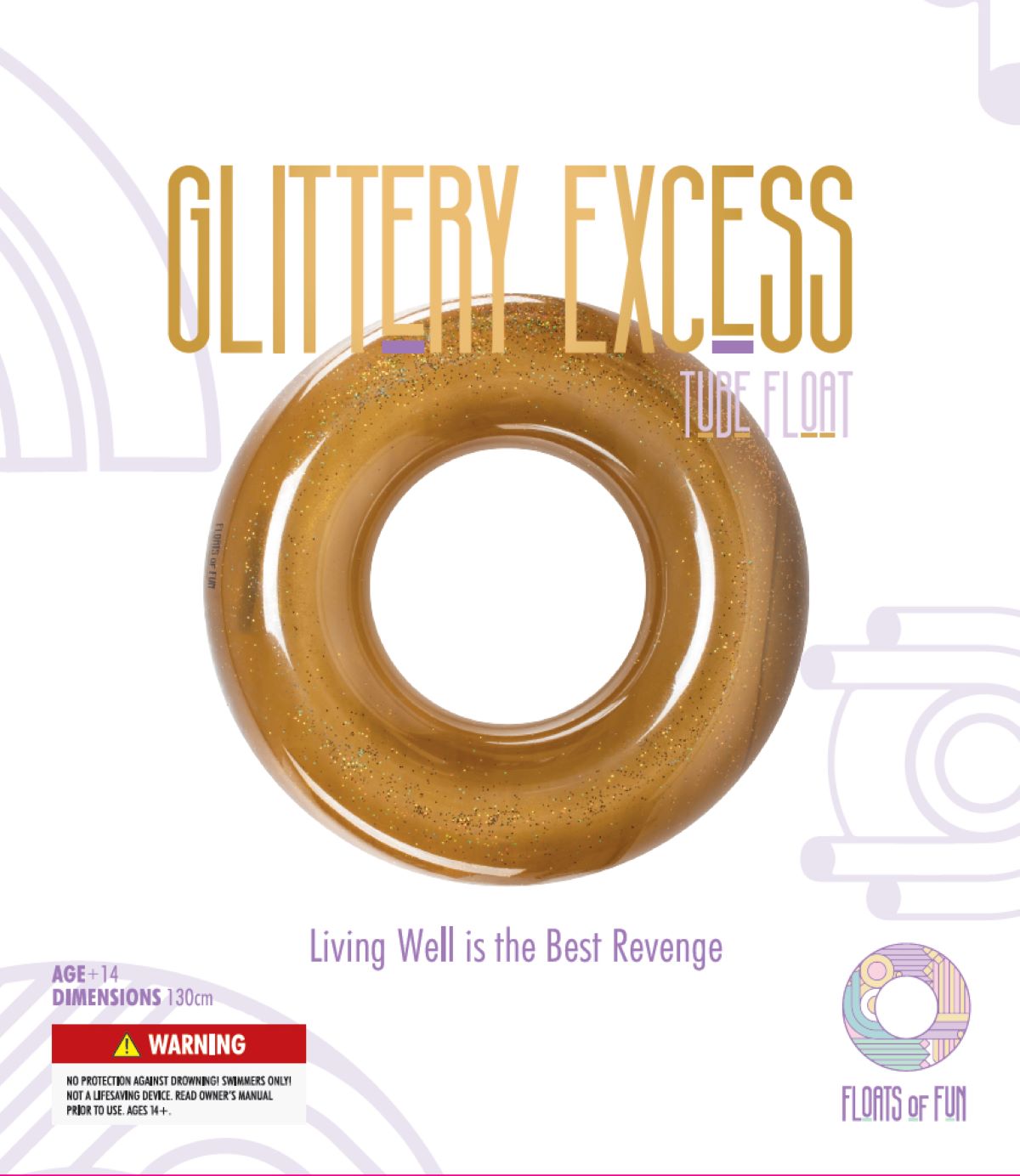 Glittery Excess Tube Float FL07 5