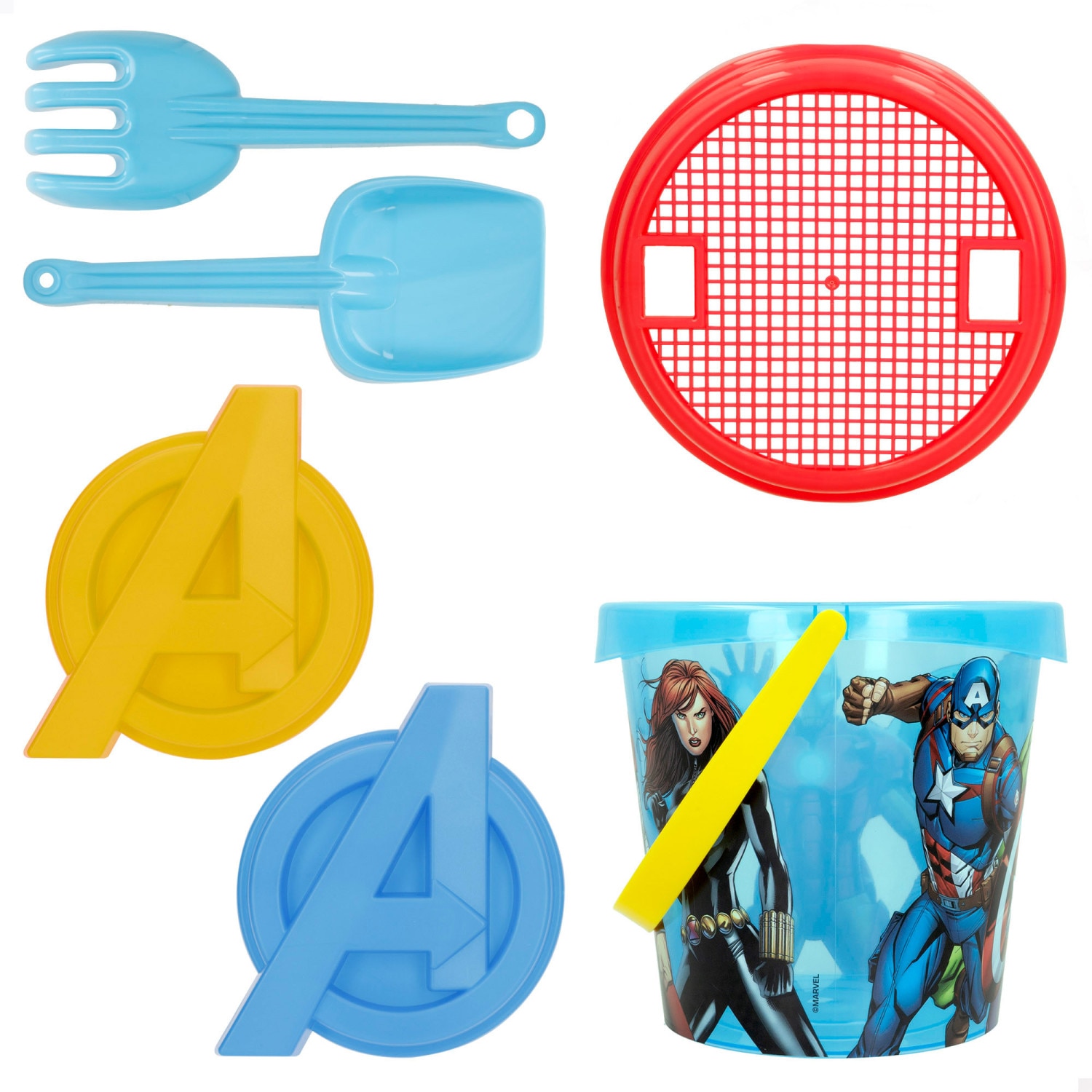 Conjunto de Praia dos Vingadores com Balde e Acessórios 3