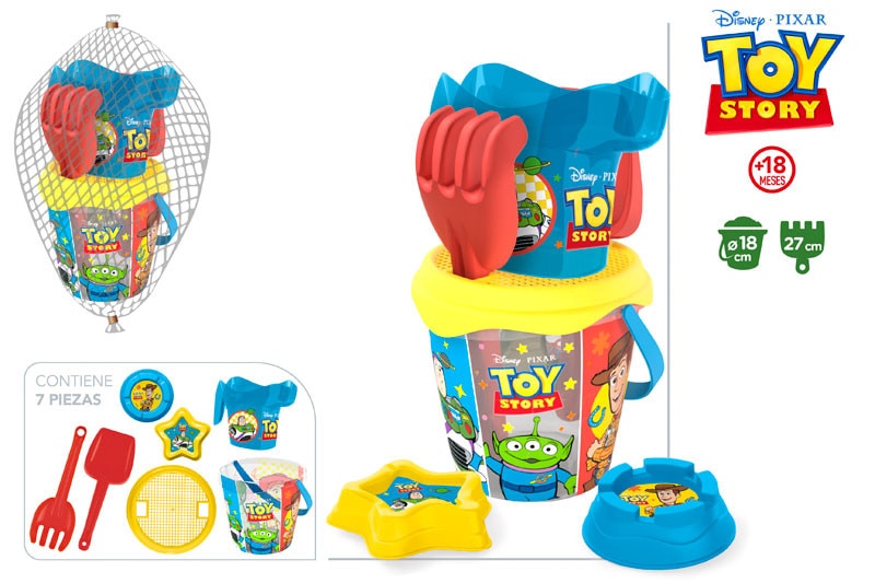 Imagem 0 de TOY STORY 3 - Conjunto de cubos de praia IML D18 cm + 3 acessórios + 2 miniaturas