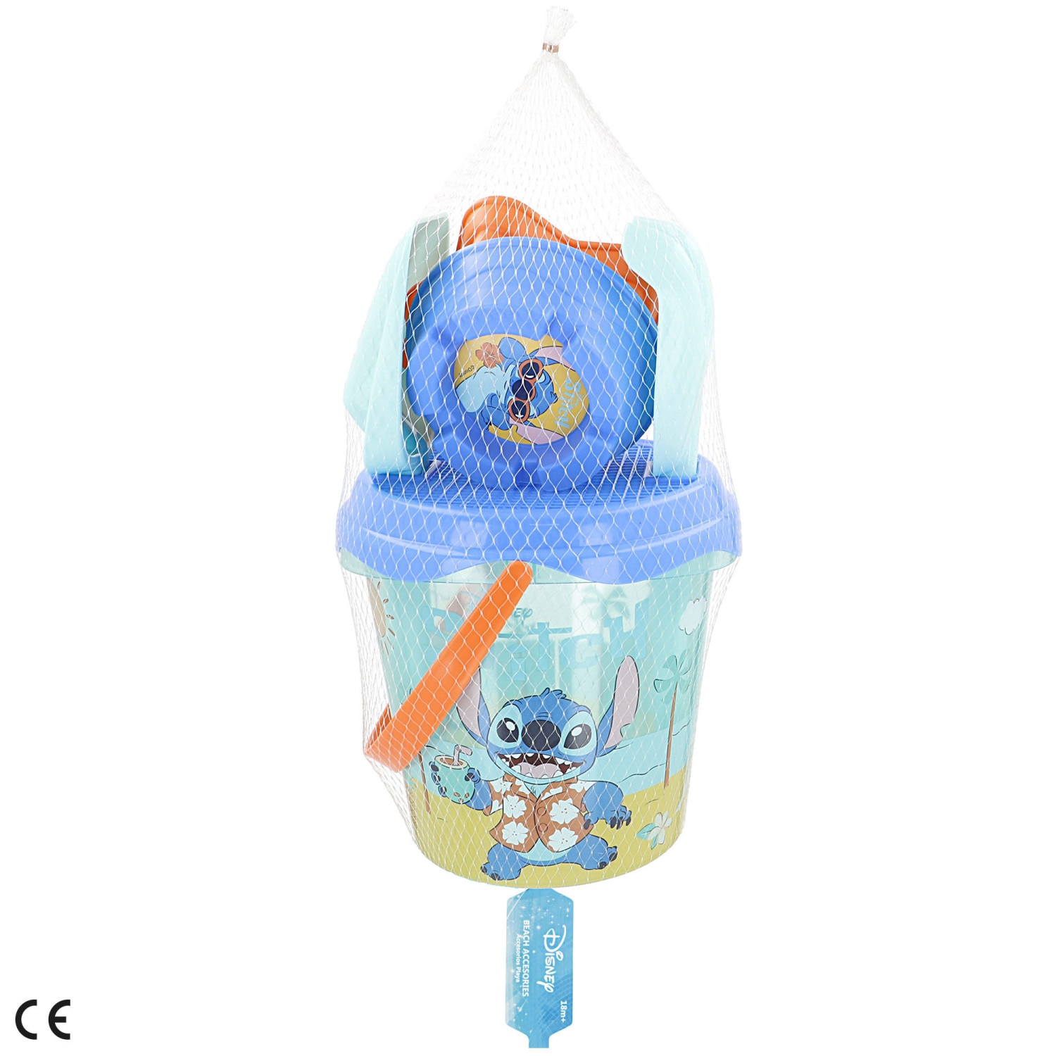 Mochila Stitch com balde de praia e acessórios 4