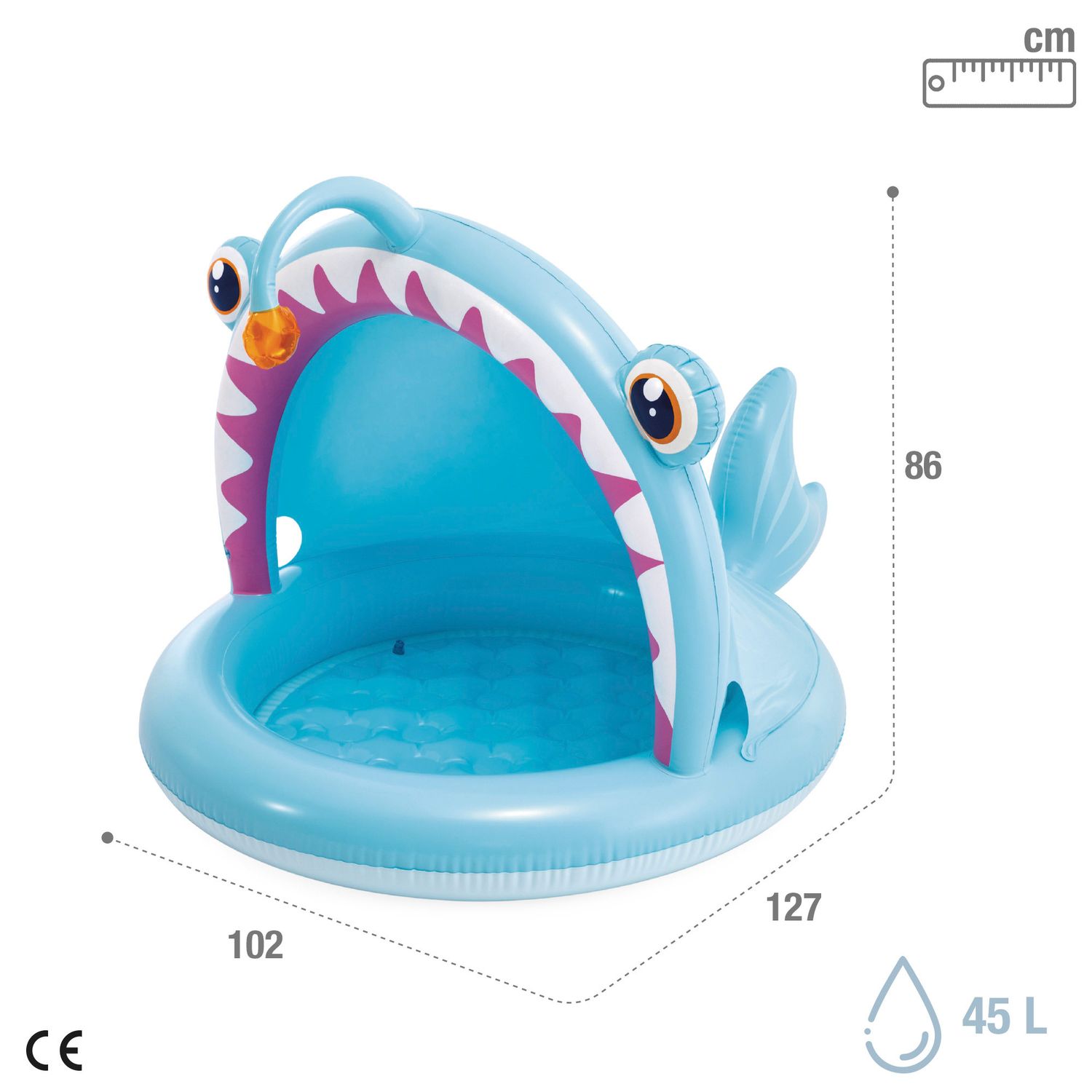 Piscina Insuflável para Crianças, com Design 3D 3