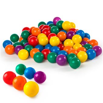 Imagem 0 de Conjunto de 100 Bolas Multicoloridas com 8 cm de diâmetro