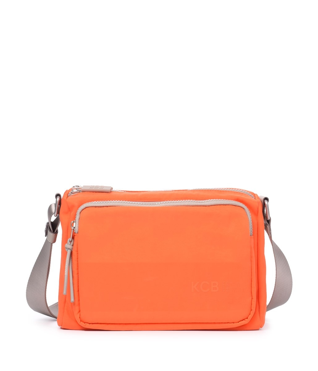 Mala de tiracolo média KCB Serie Wide Laranja Laranja-1
