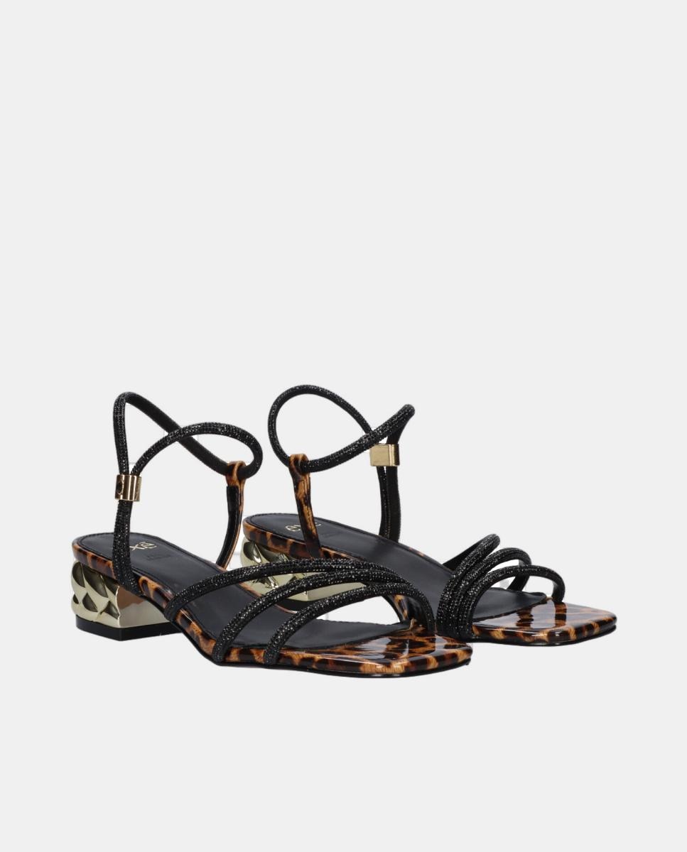 Sandália de Tacão - Leopard Black 2
