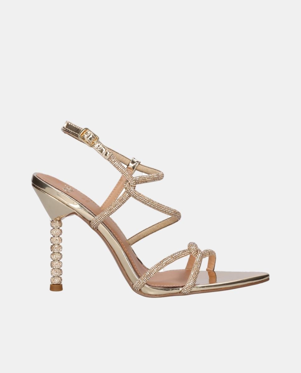 Imagem 0 de Sandália de Tacão - Gold