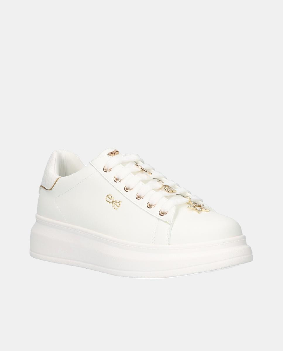 Sapatilhas em Textil com Cordões - White 2