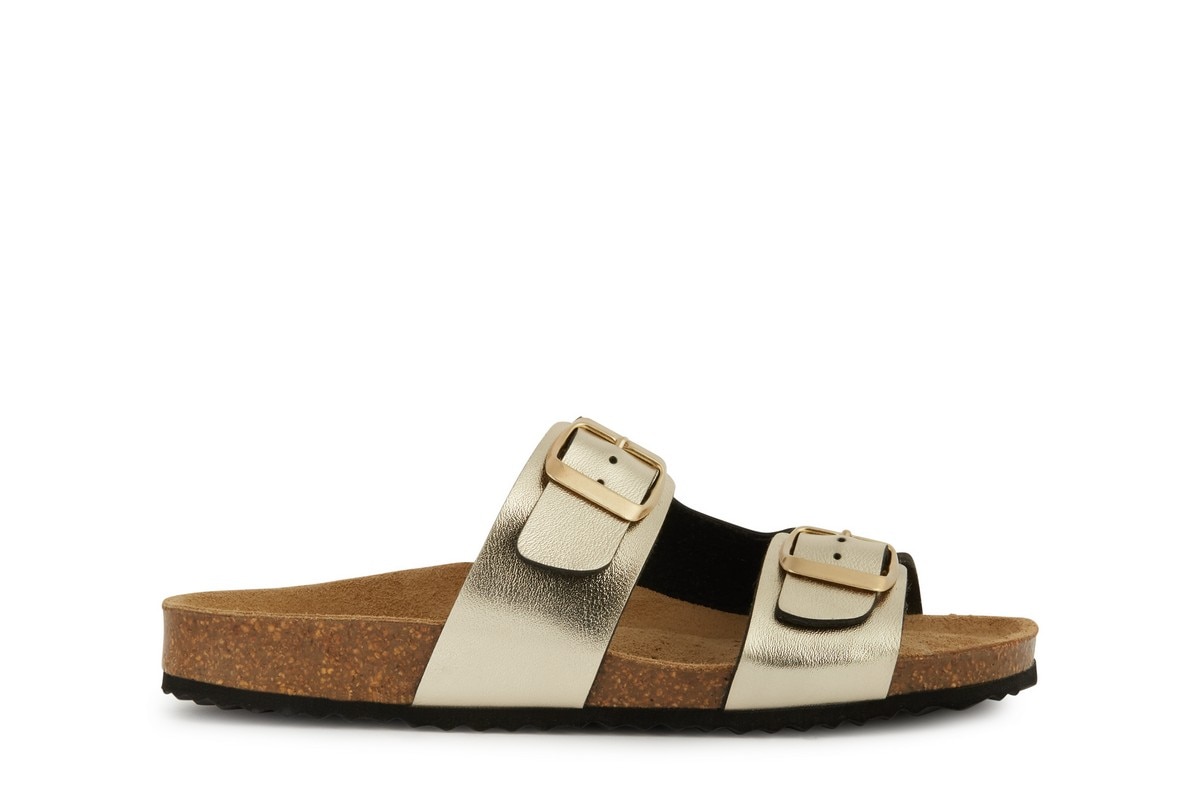 Sandália Plana Brionia Dourado-1