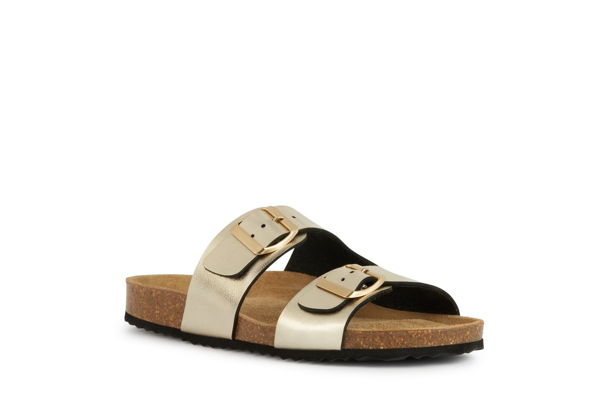 Sandália Plana Brionia Dourado-3