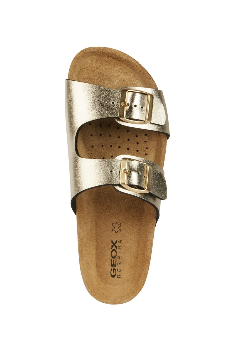 Sandália Plana Brionia Dourado-5