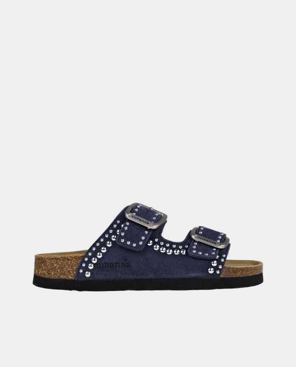 Imagem 0 de Sandália em Pele - Cinzento Escuro