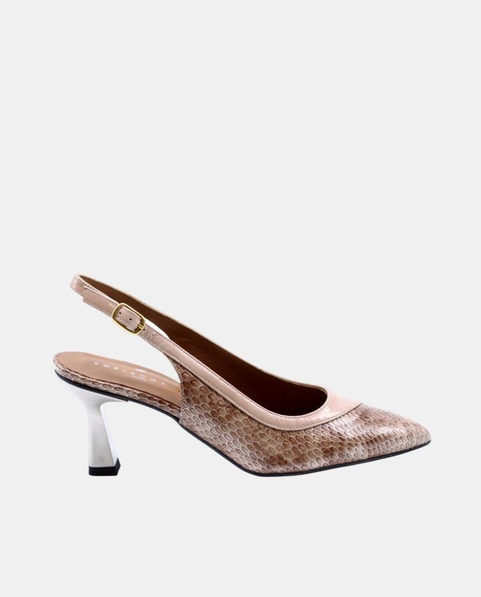 Imagem 0 de Sapato de Salto Alto em Pele
