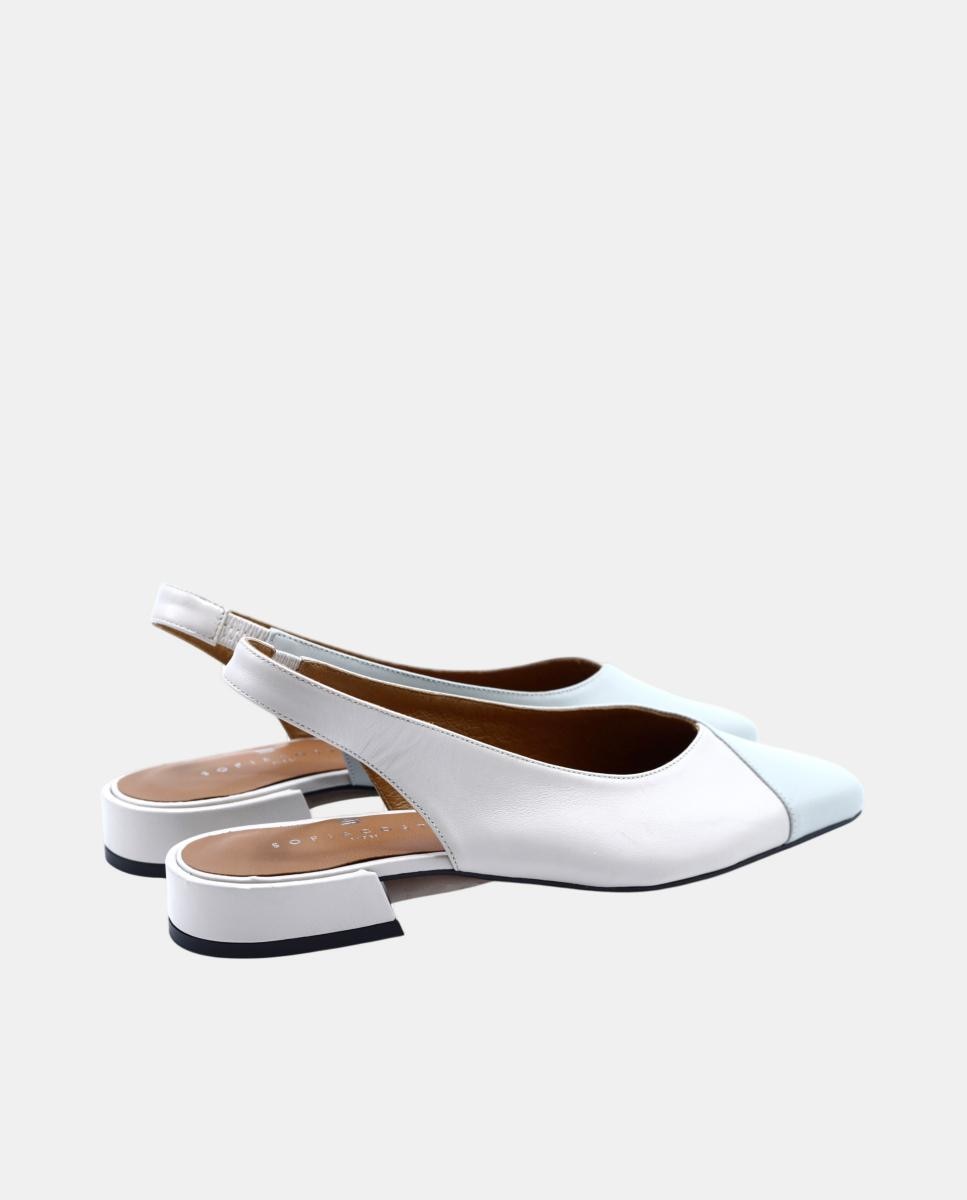 Sapato Raso em Pele Bege-3
