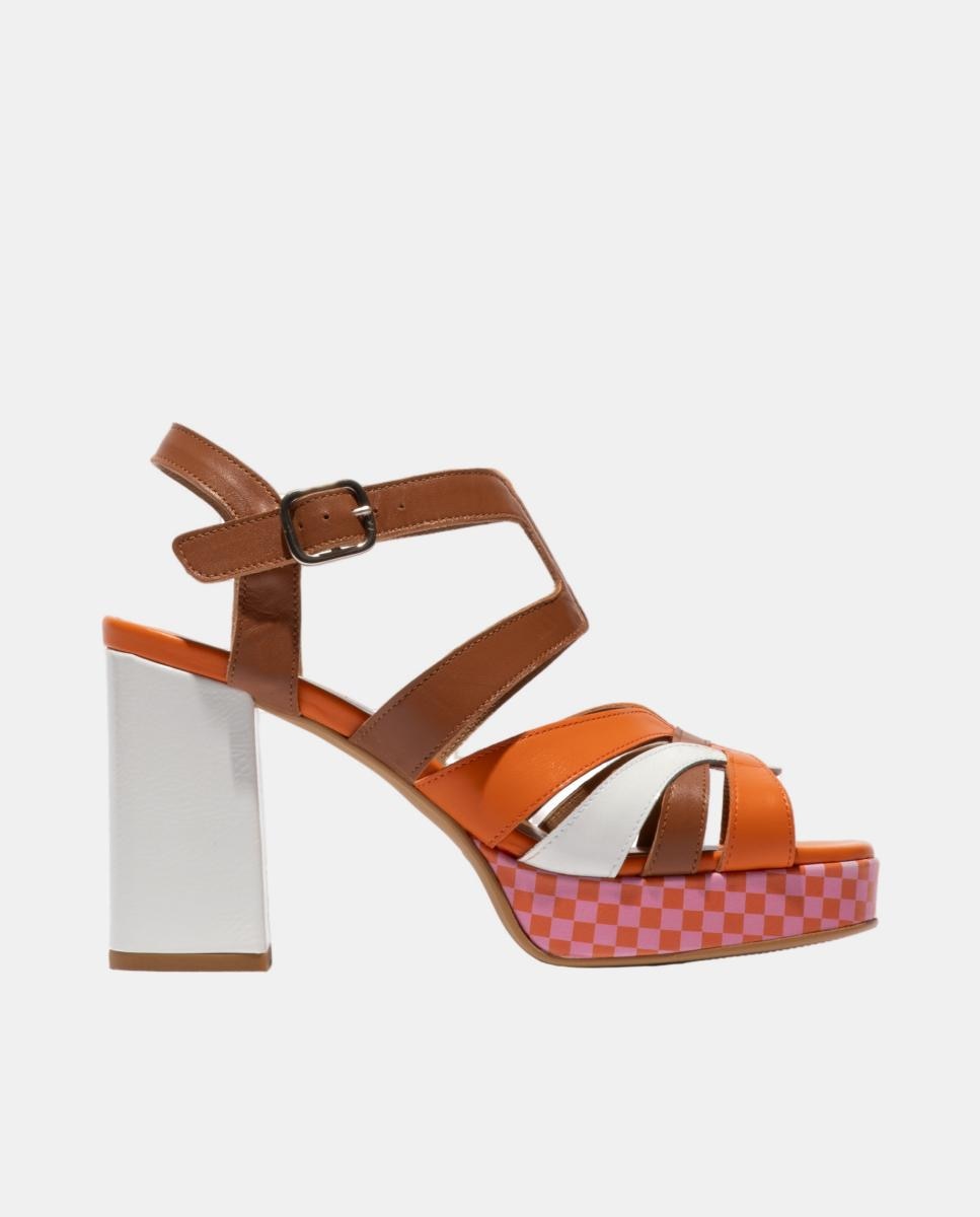 Imagem 0 de Sandálias em Pele - Multicolor