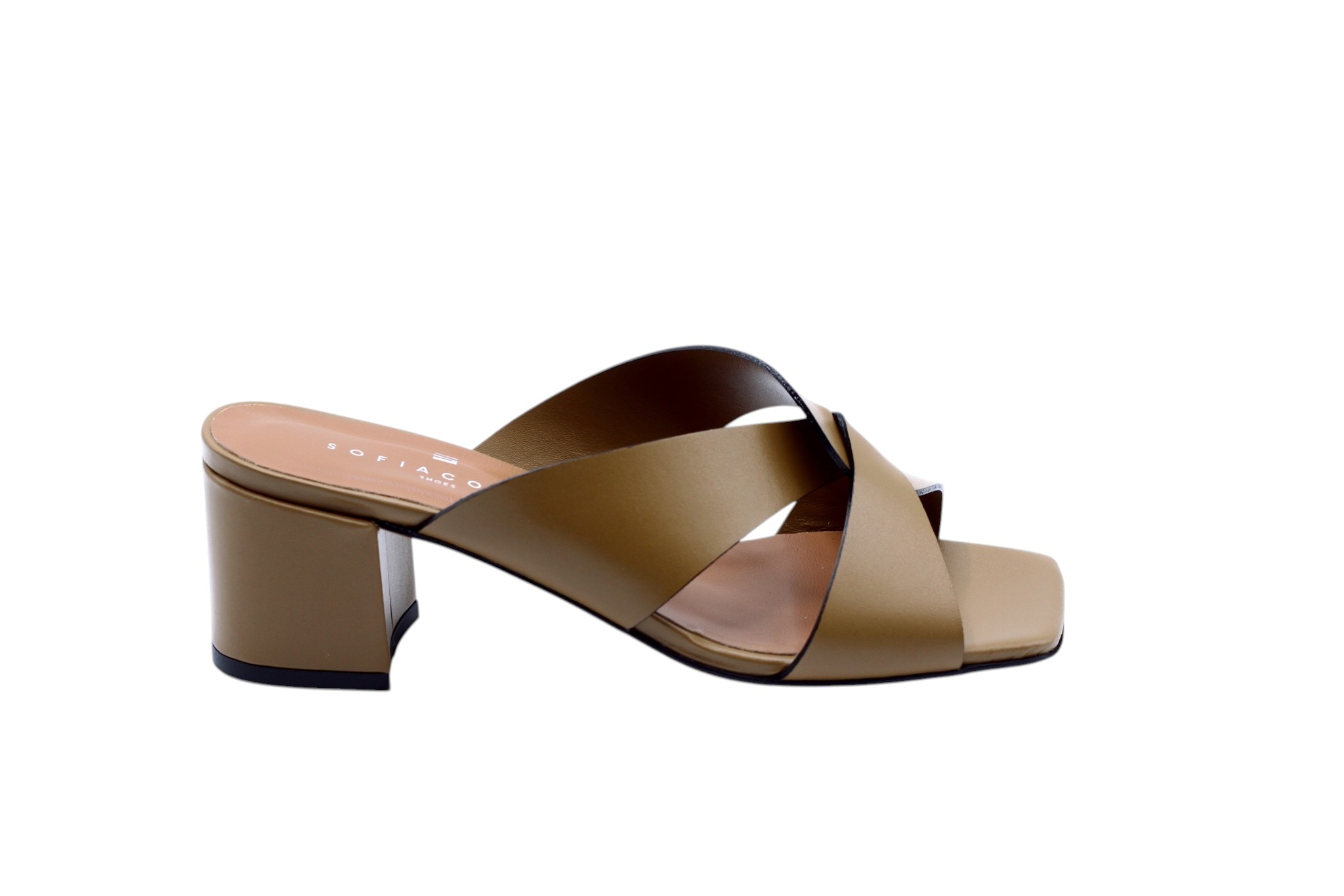 Imagem 0 de Sandália de Salto Alto em Pele