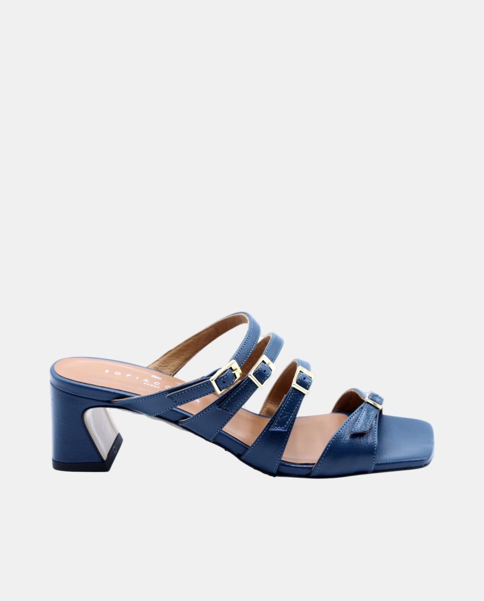 Imagem 0 de Sandália de Salto Alto em Pele