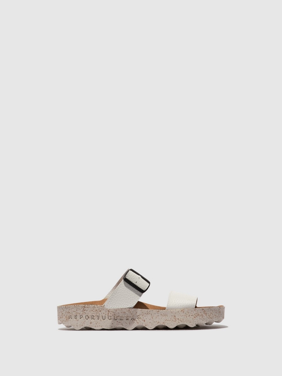 Sandália de fivela - Branco Branco-1