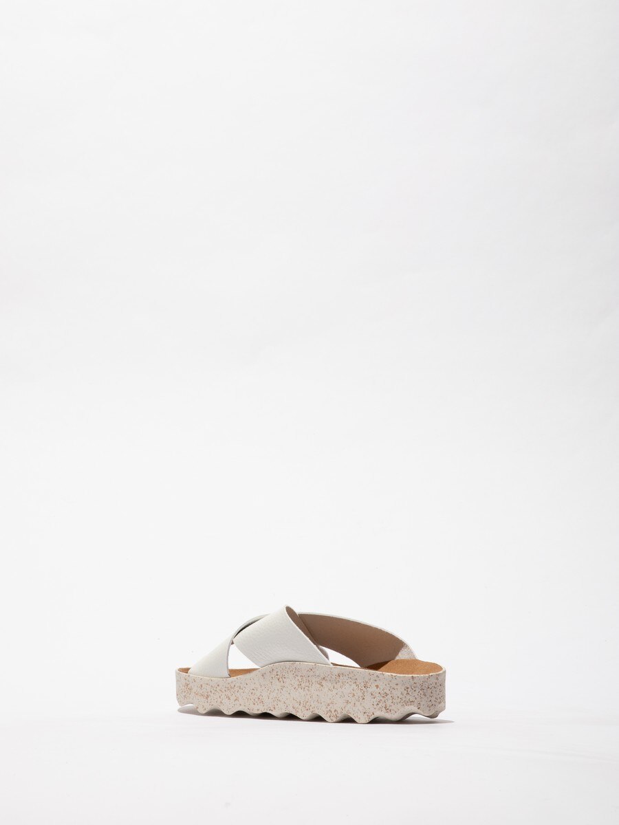 Sandália de tiras cruzadas - Branco Branco-3