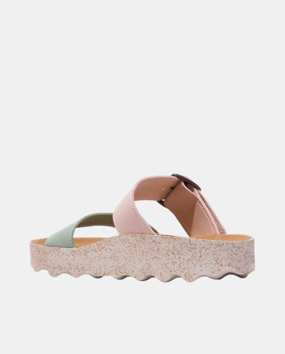 Sandália Plana - Mint/pink Verde / Rosa-3