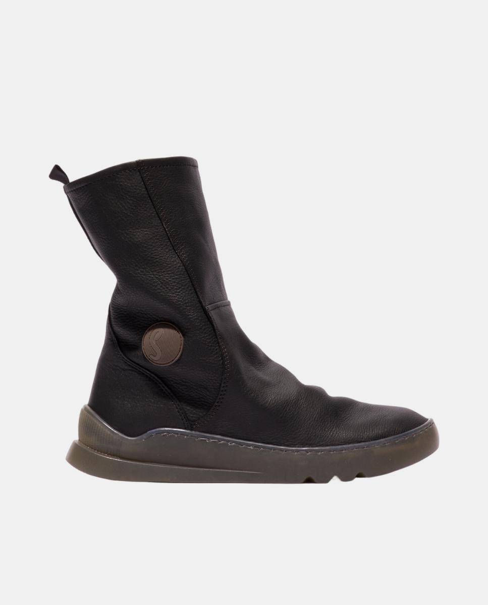 Imagem 0 de Bota em Pele com Fecho - LOG
