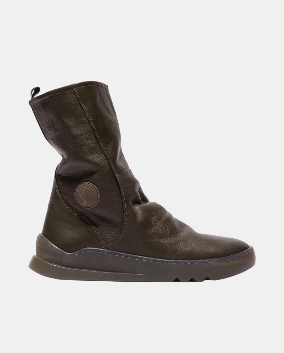Imagem 0 de Bota em Pele com Fecho - LOG