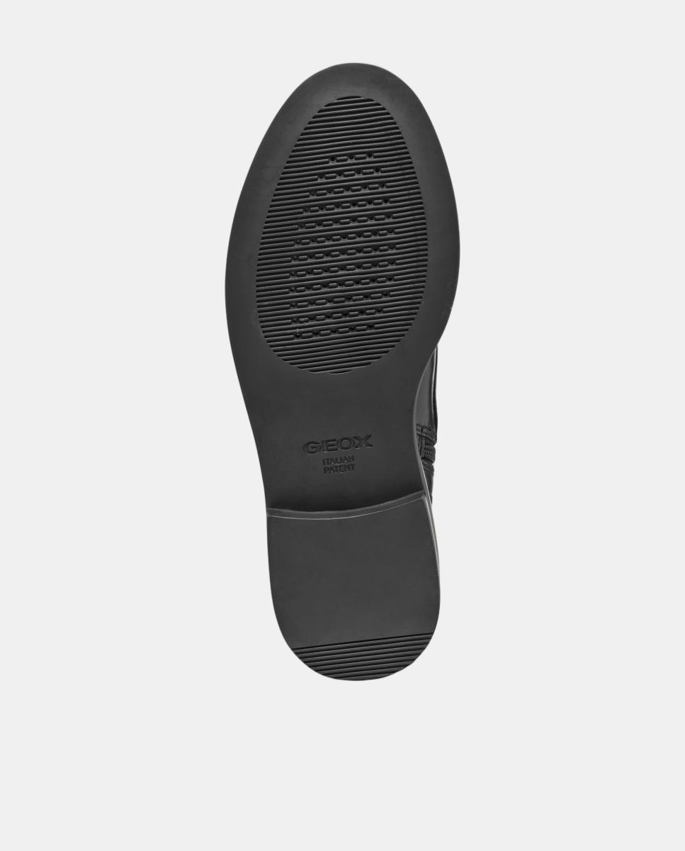 Botins com atacadores e fecho lateral Preto-9