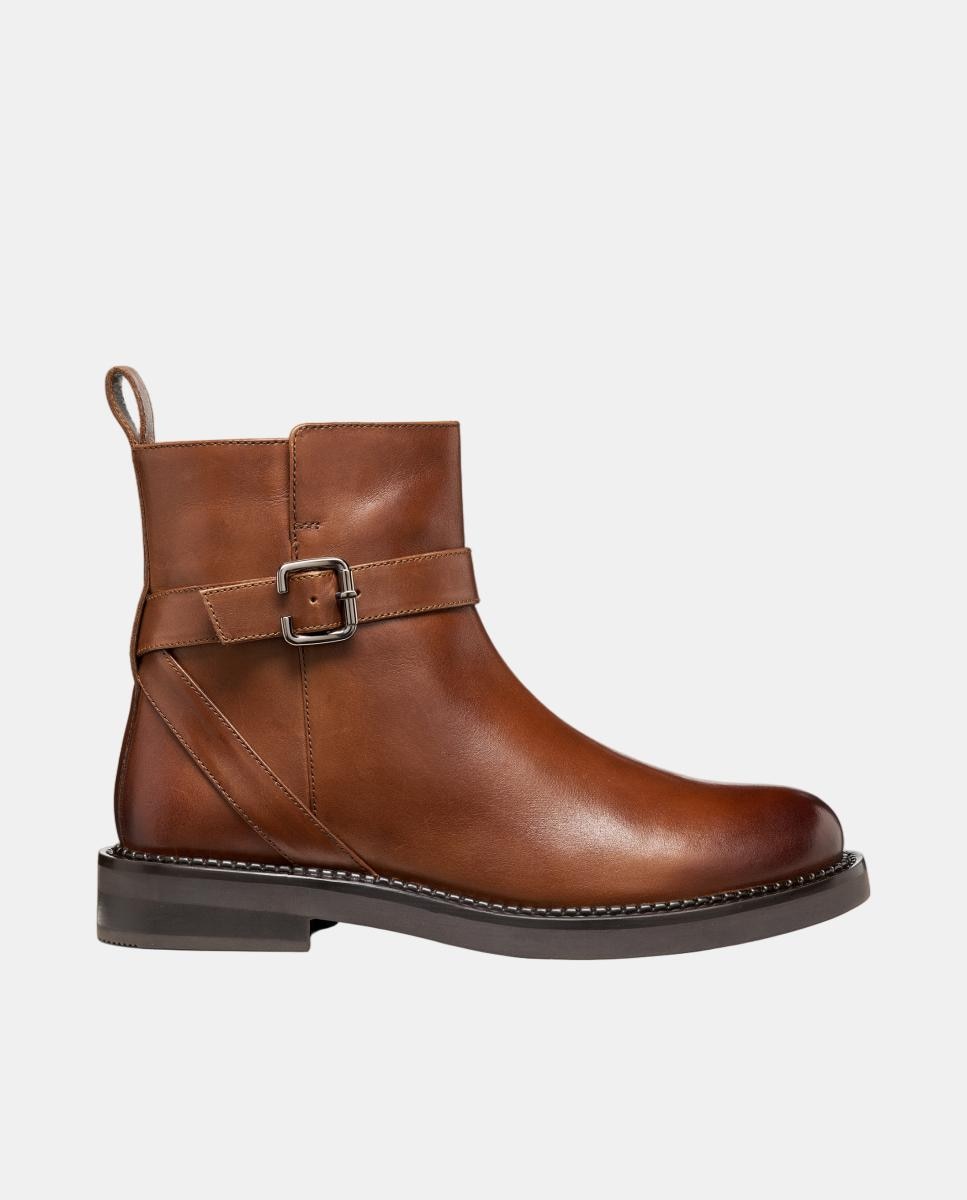 Imagem 0 de Botins em pele lisa