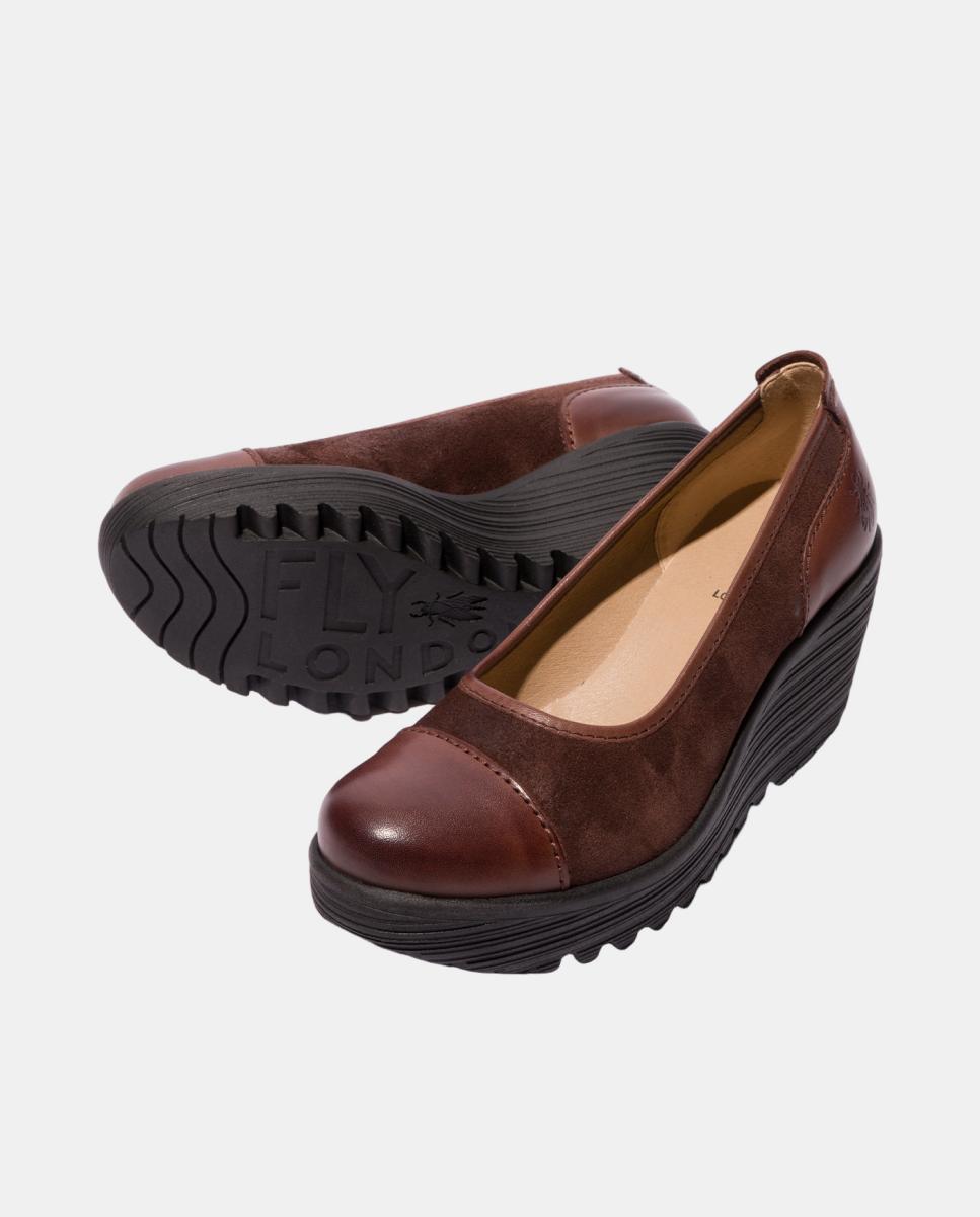 Sapato em Pele Slip-On Castanho-4