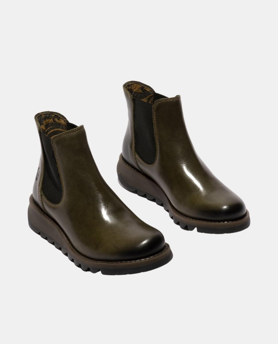 Botim em Pele Slip-On 2