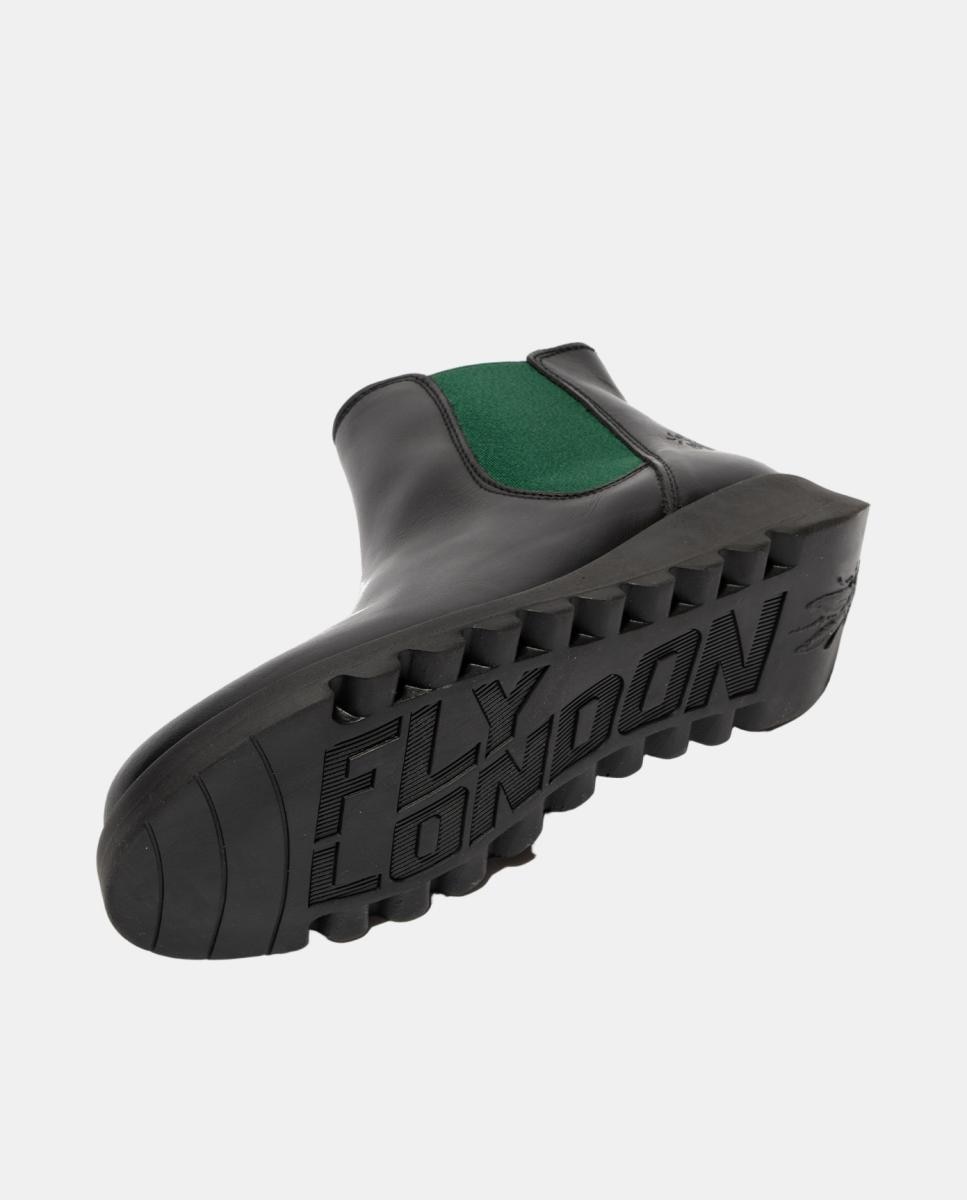 Botim em Pele Slip-On Preto-4