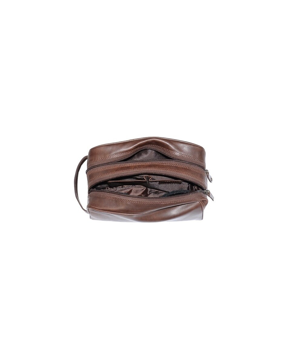 Necessaire de Homem Adventure 017 em pele by Marta Ponti - Castanho 3