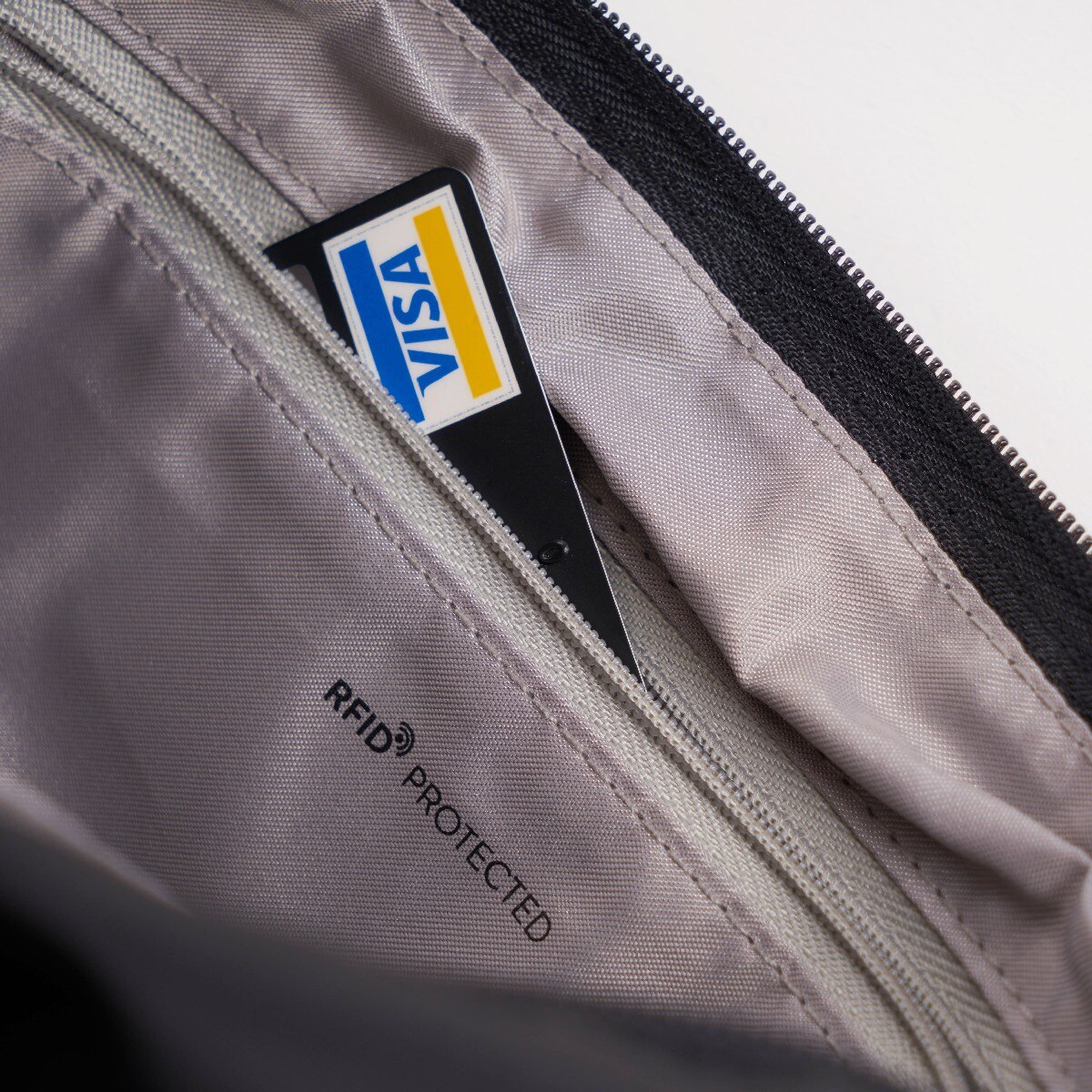 Saco de Ombro em Bege RFID HEDGREN Eye HIC176 Preto-3