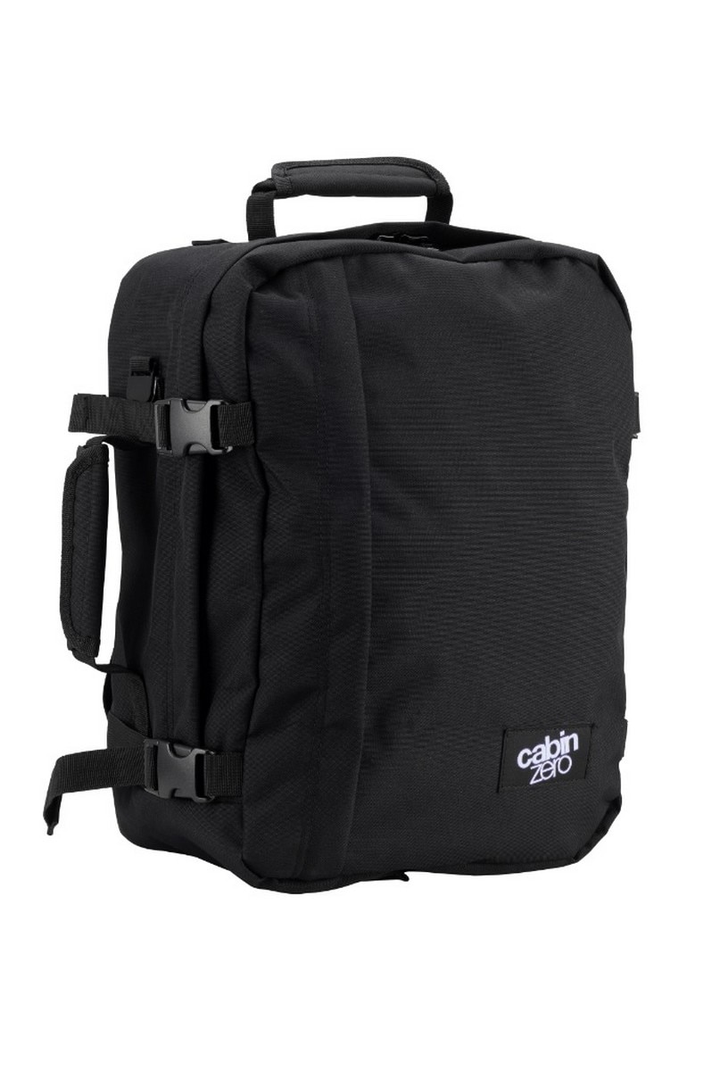 Mochila Mini CZ08 flexível preta pequena, com capacidade para 28 L Preto-3
