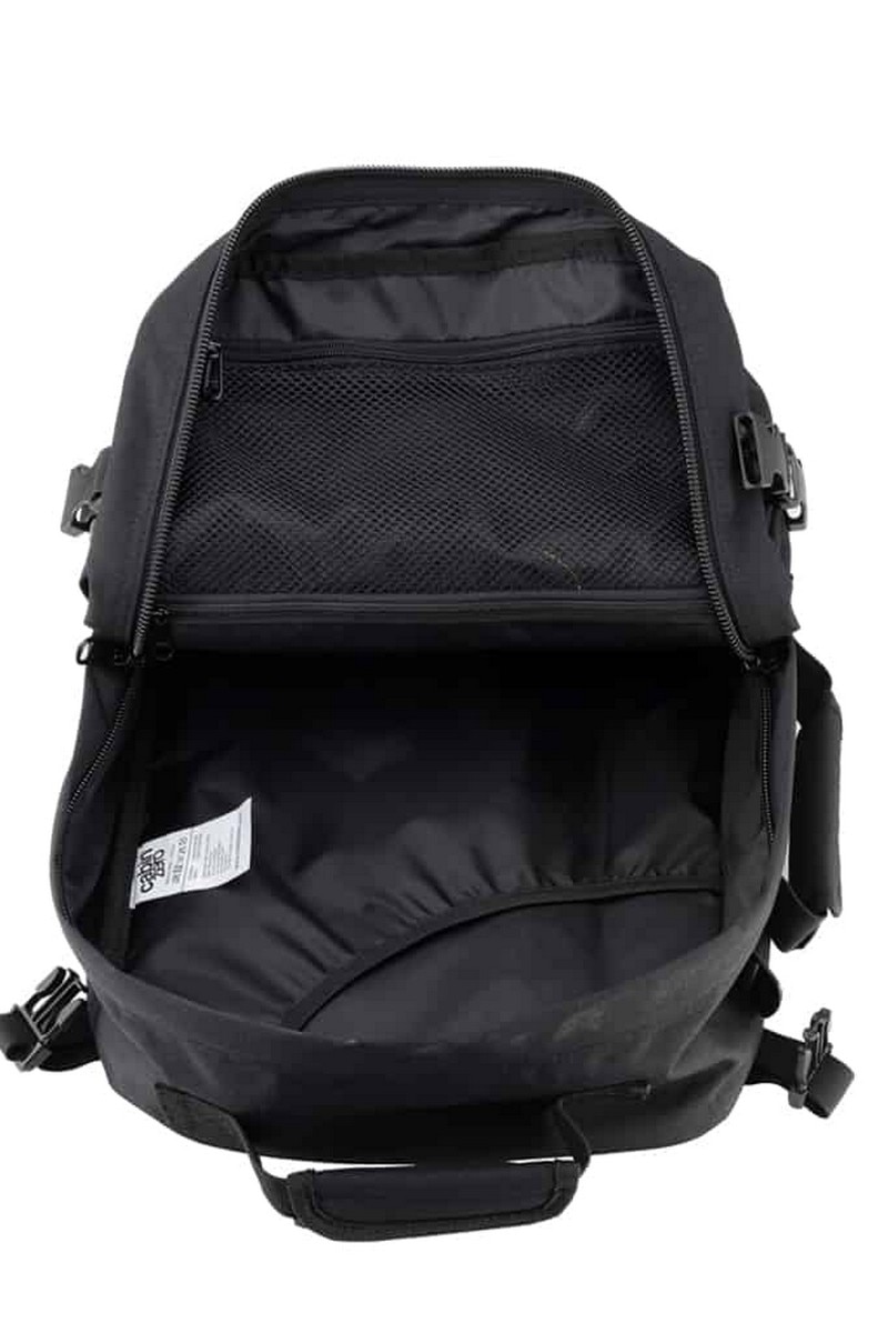 Mochila Mini CZ08 flexível preta pequena, com capacidade para 28 L Preto-6