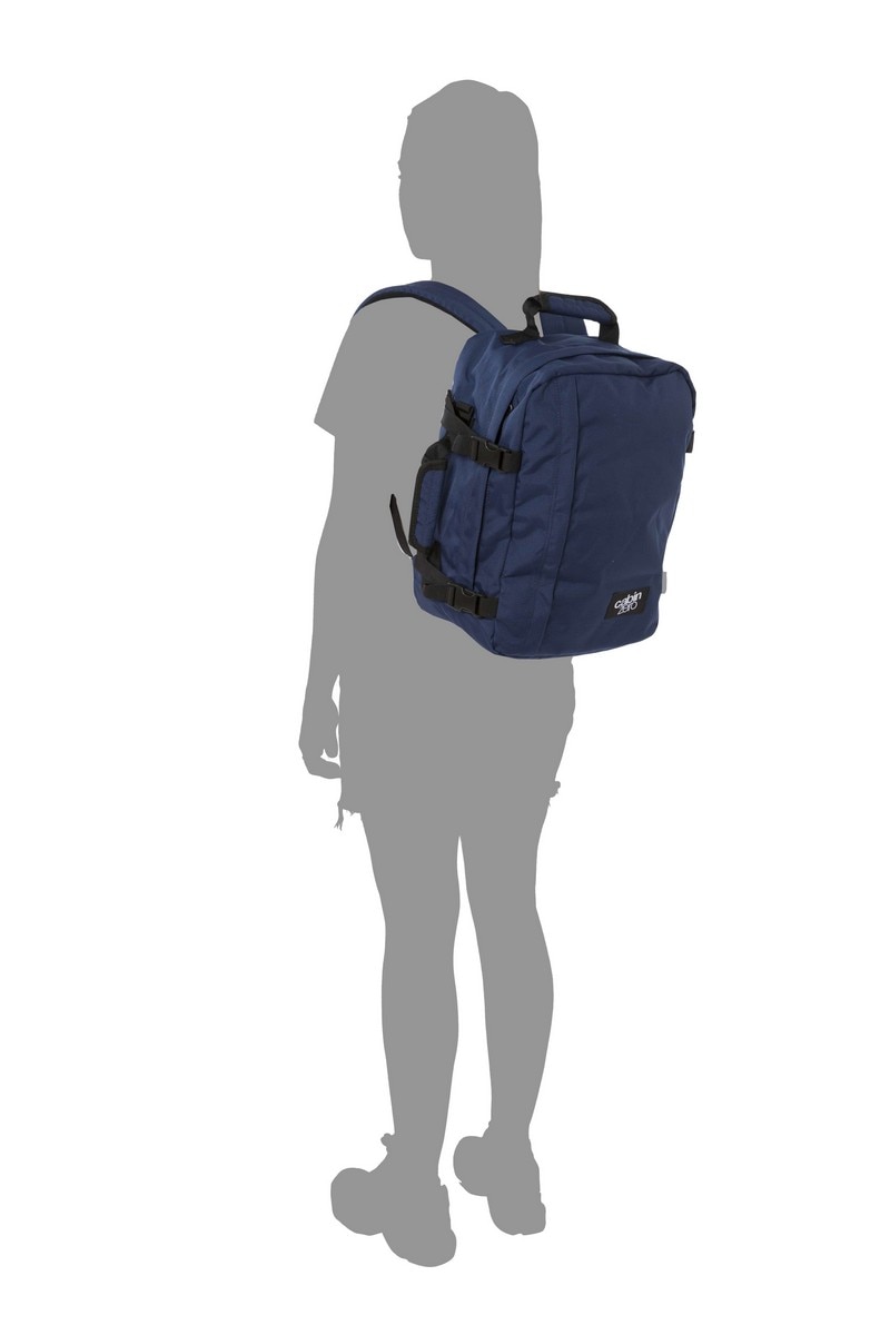 Mochila Mini CZ08 flexível azul pequena, com capacidade para 28 L Azul-marinho-6