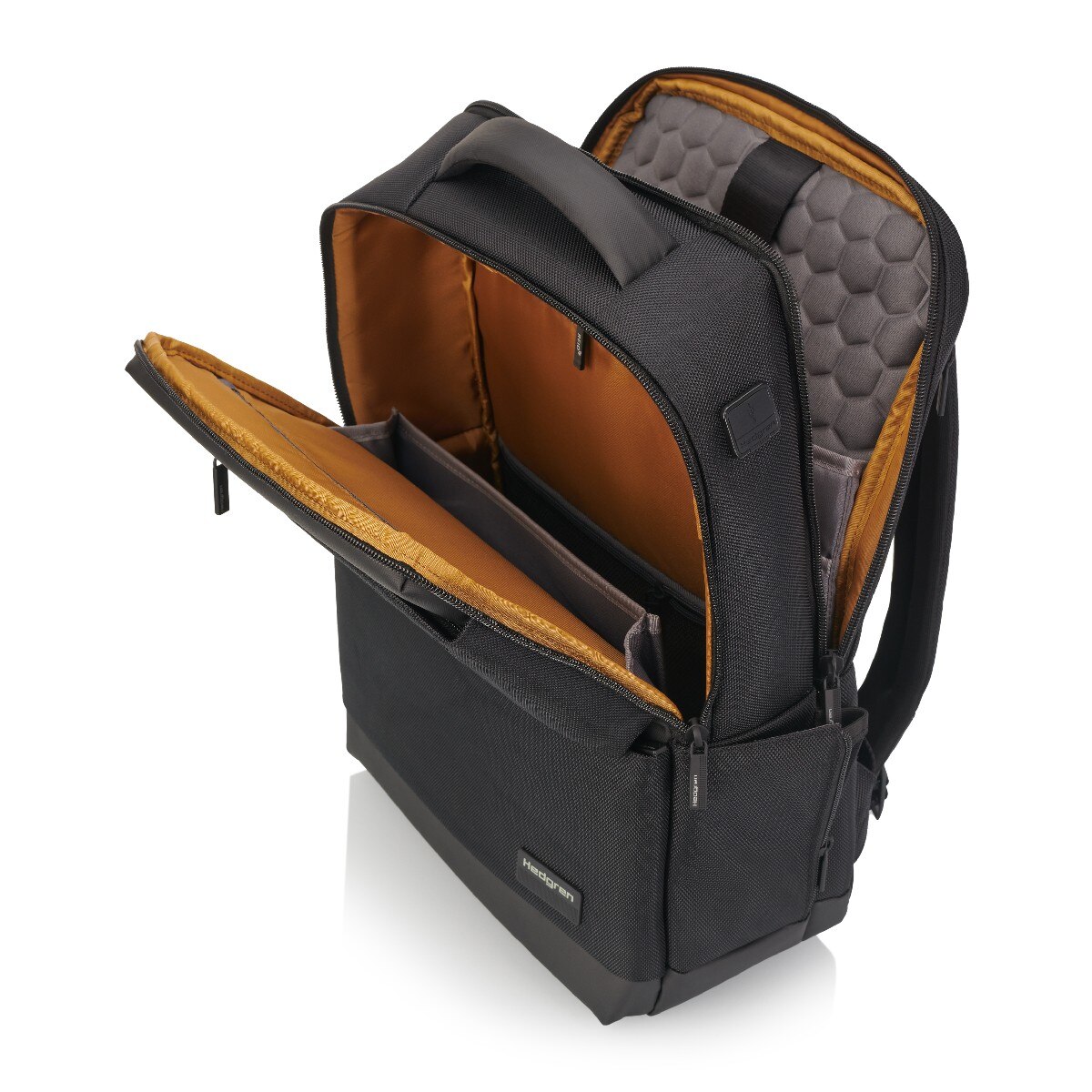 Mochila 2 Compartimentos em Preto 15,6" RFID HEDGREN script HNXT05 Preto-9
